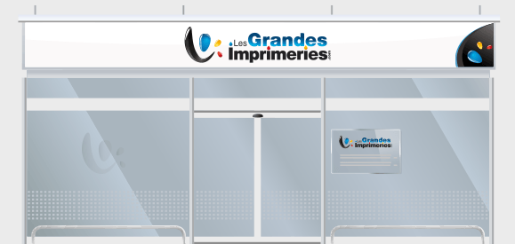 Réalisation d’une affiche pour la vitrine d’un magasin de vêtements
